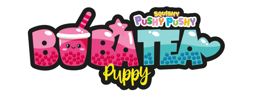 Squishy Pushy Pushy BobaTea Puppy