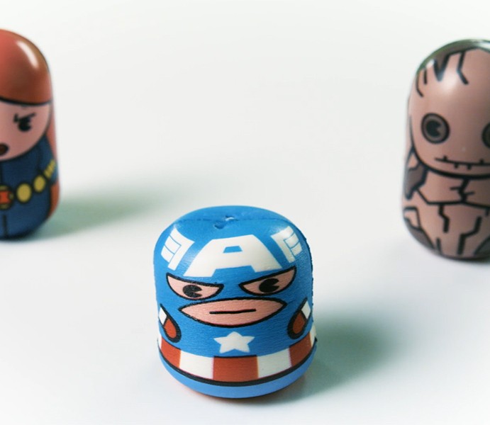 Marvel Puniz Squishy Battle | Captain America