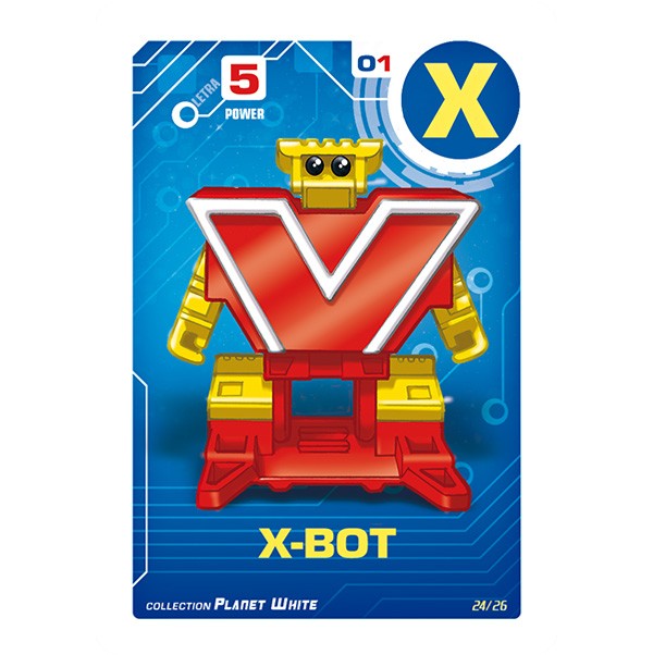 Letrabots Planet White | X X-Bot