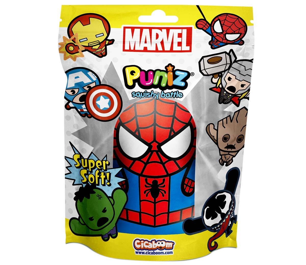 Marvel Puniz Squishy Battle | Rocket Maxy Size