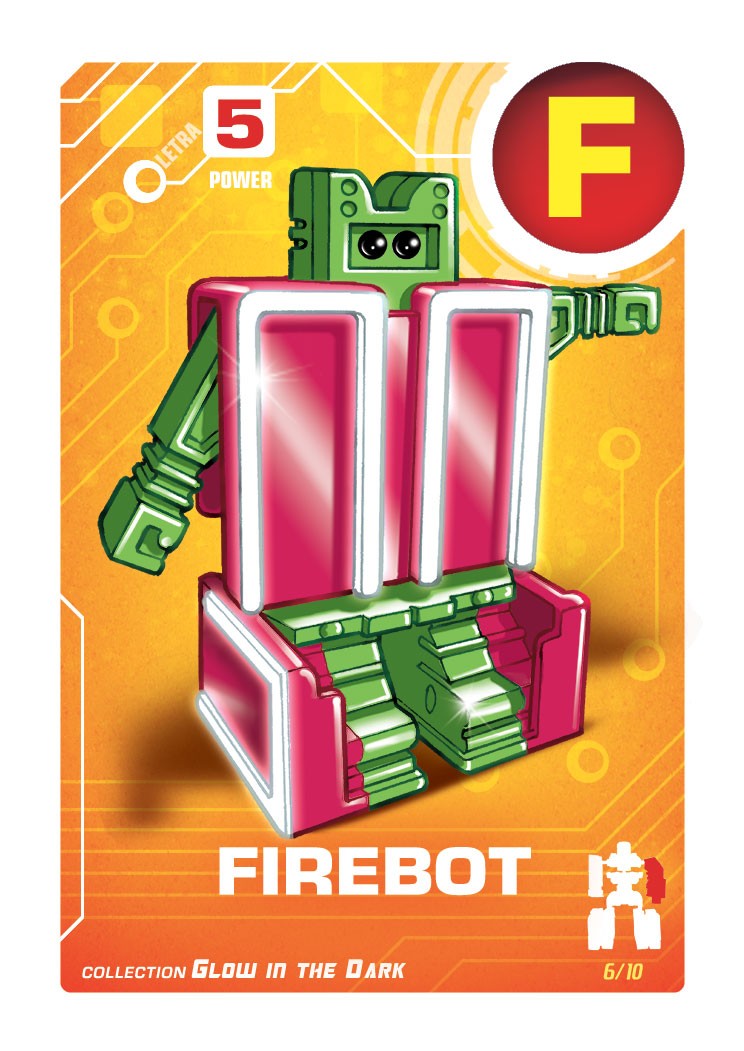 Letrabots Combo Big Robot ADE | F Firebot + punto e virgola