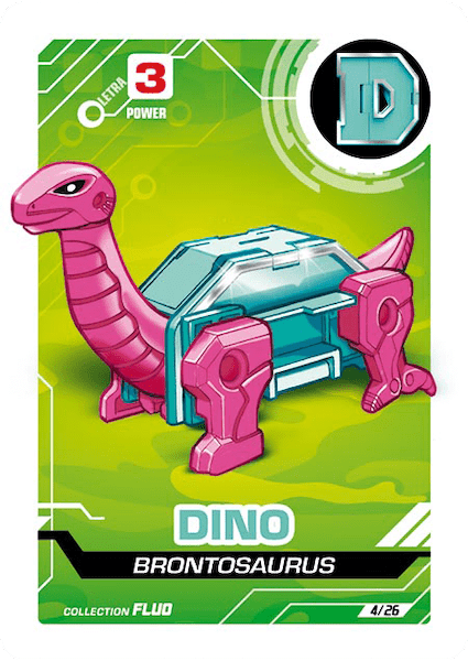 LetrAnimal Fluo Collection Dino