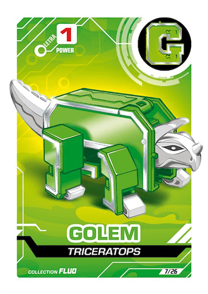 LetrAnimal Fluo Collection Golem