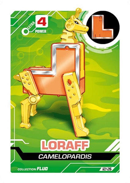 LetrAnimal Fluo Collection Loraff