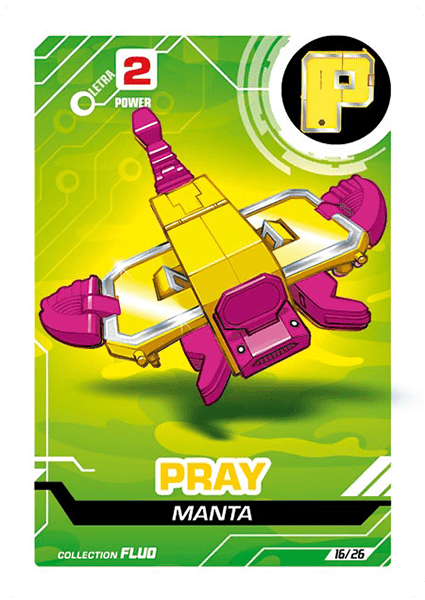 LetrAnimal Fluo Collection Pray