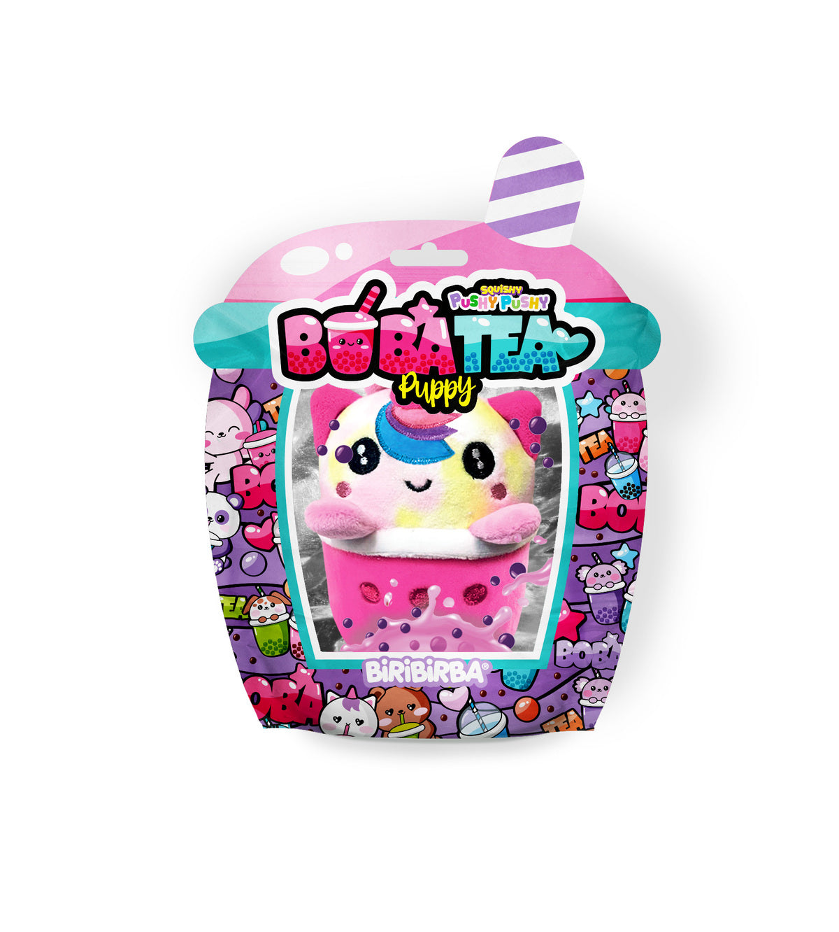 Squishy Pushy Pushy BobaTea Puppy | Unicorn