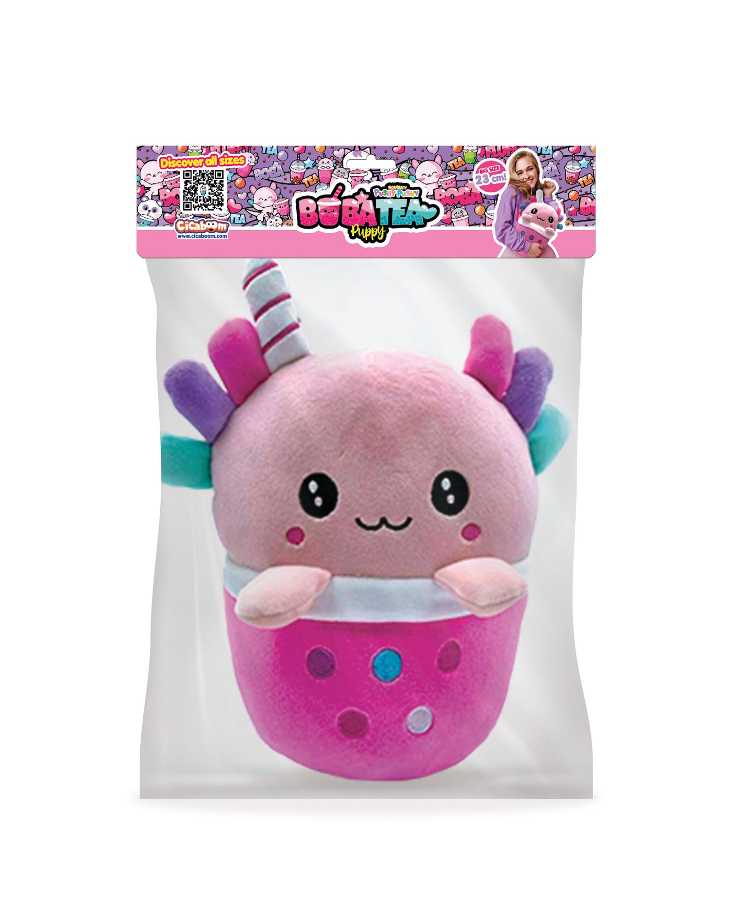 Squishy Pushy Pushy BobaTea Puppy | Big Axolotl