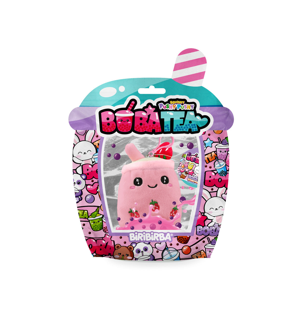 Squishy Pushy Pushy BobaTea | Fragola