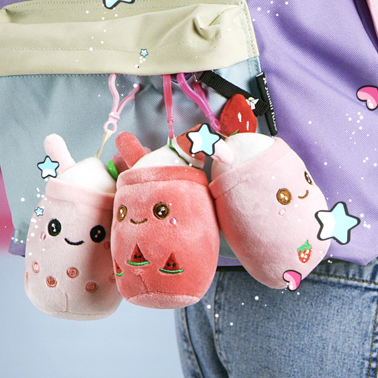 Squishy Pushy Pushy BobaTea | Fragola
