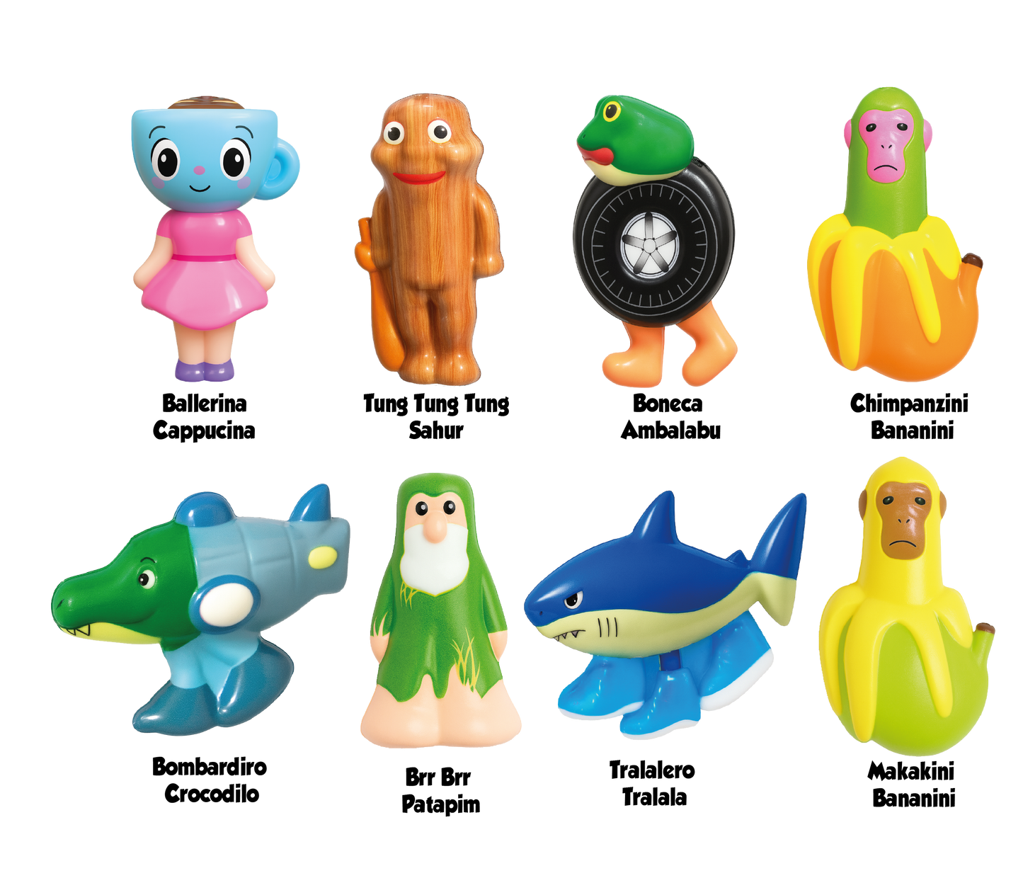 Universal Brainrot AI - Squishy 7 cm | Tung Tung Tung Sahur