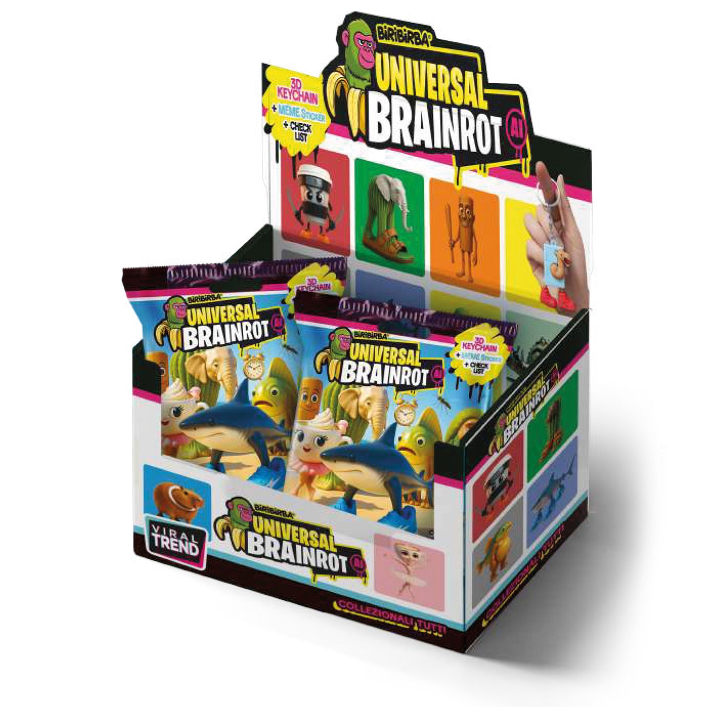 Universal Brainrot AI - Portachiavi 3D - CDU BOX A