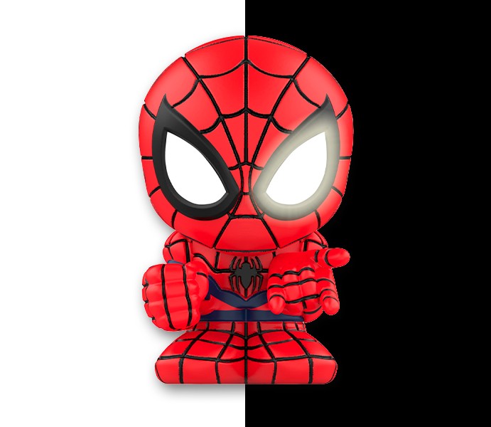Marvel Boomez | Spiderman special METAL with GLOW IN THE DARK eyes