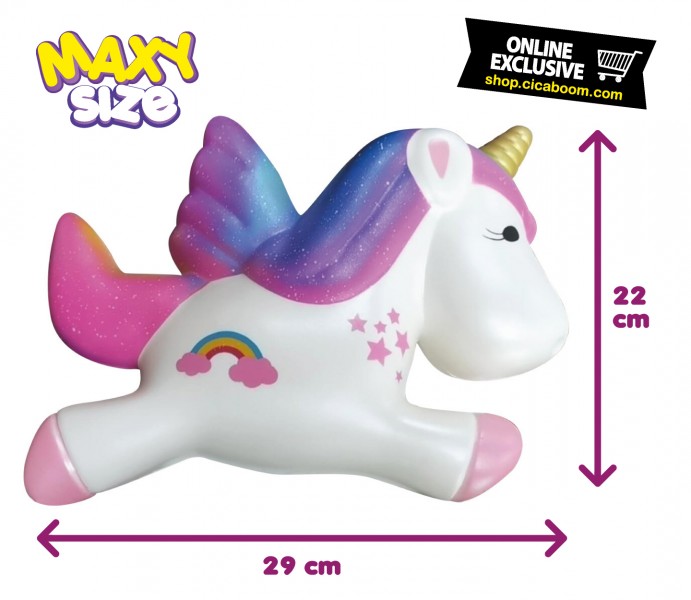 Pushy Pushy Squishy Kawaii | Maxi Unicorno Volante