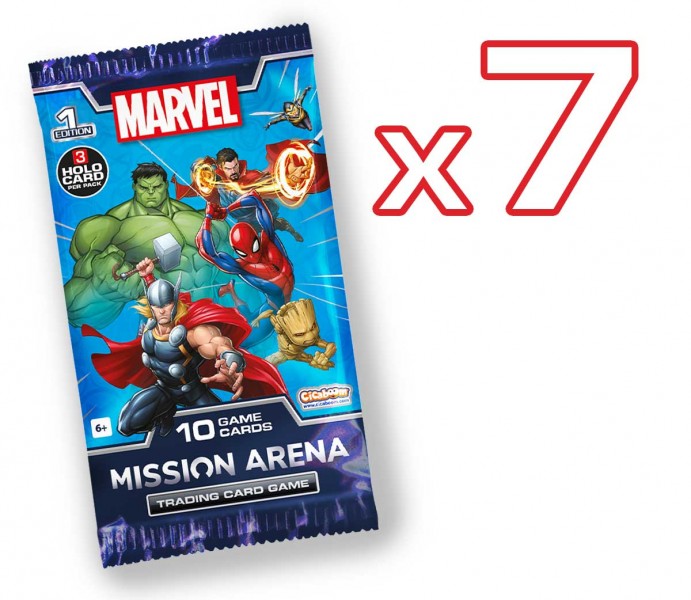 6 Cards Booster Packs + 1 for free (70 cards)