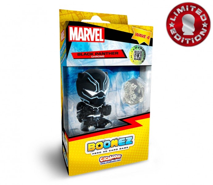 Marvel Boomez 4 - Black Panther Chrome Boxed Limited Edition