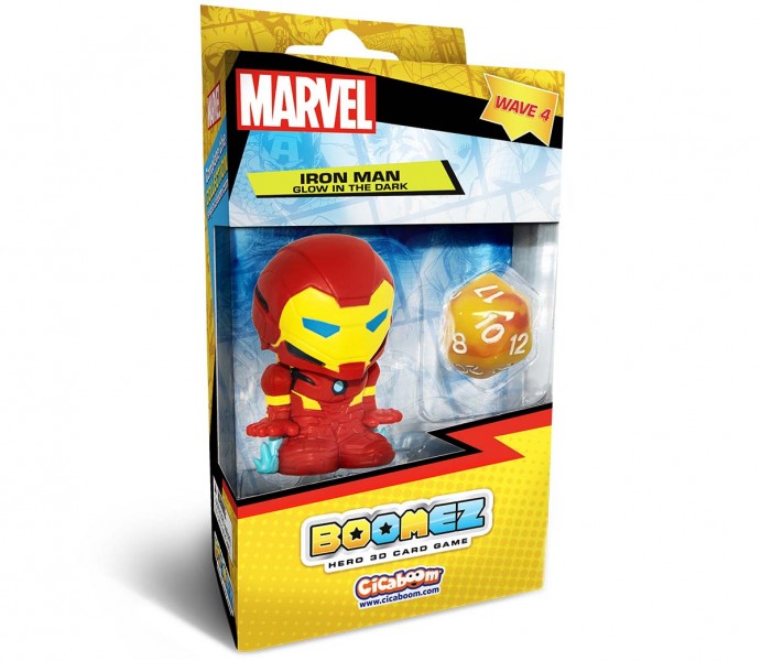 Marvel Boomez 4 - Iron Man Glow in the Dark Boxed Edition (Raro)