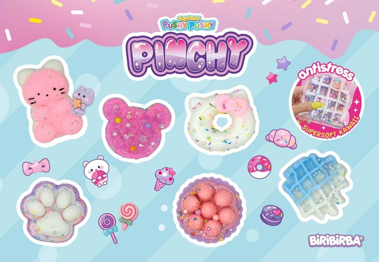 Giocattoli Squishabili, Antistress e Kawaii - Pushy Pushy Pinchy