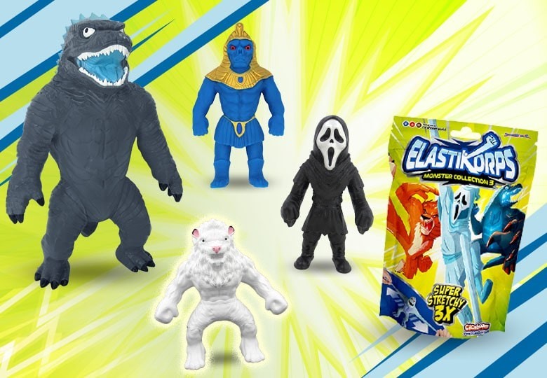 Elastikorps 3 toy elastic monsters | Shop Cicaboom