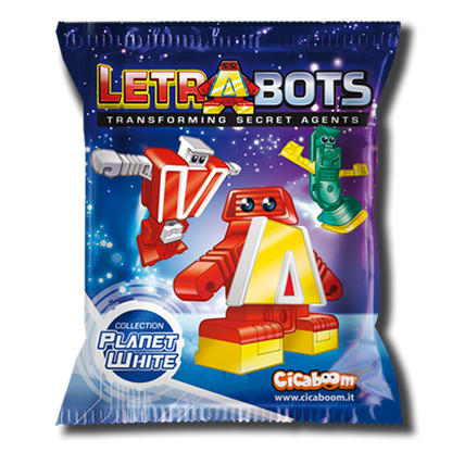 Letrabots Planet White | D Data