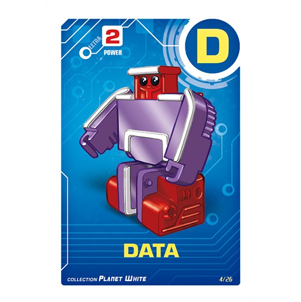 Letrabots Planet White | D Data