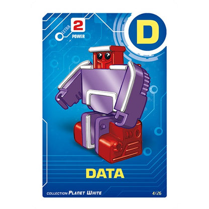 Letrabots Planet White | D Data