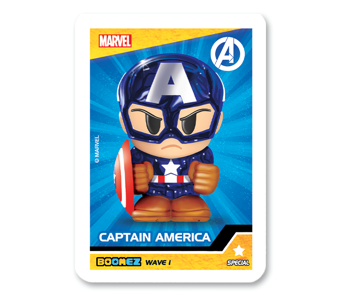 Marvel Boomez | Capitan America Chrome