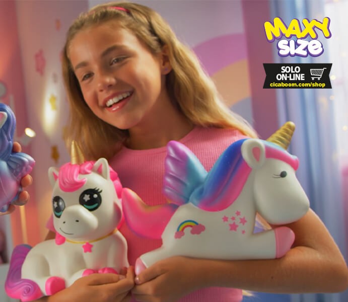Pushy Pushy Squishy | Maxi Unicorno Seduto