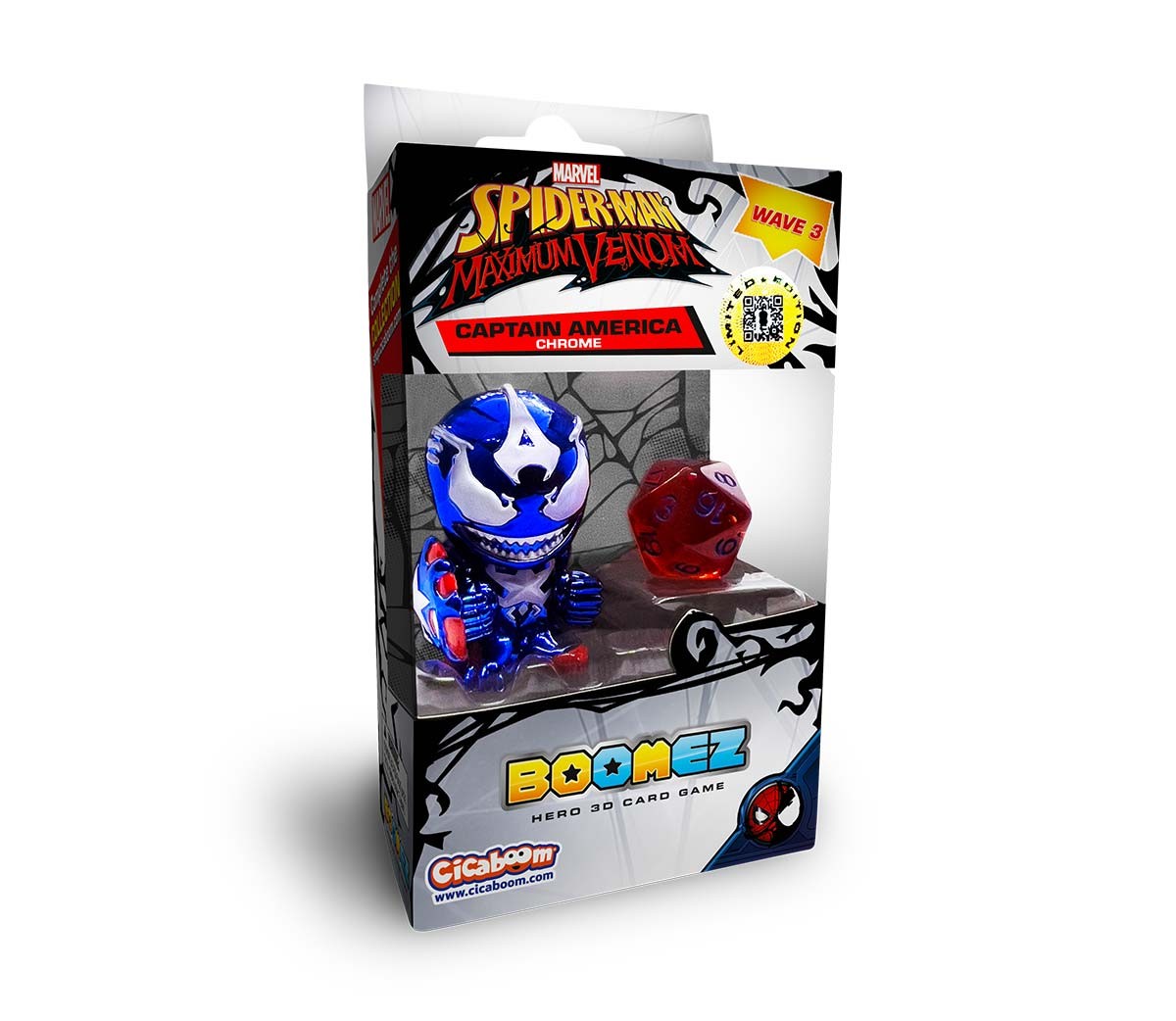 Marvel Boomez 3 | Captain America Chrome Limited Edition