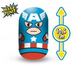 Marvel Puniz Squishy Battle | Captain America Maxy Size