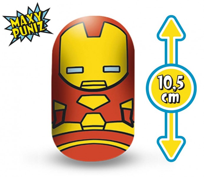 Marvel Puniz Squishy Battle | Iron Man Maxy Size