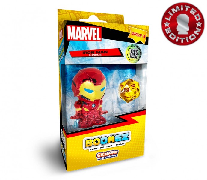 Marvel Boomez 4 - Iron Man Chrome Boxed Limited Edition