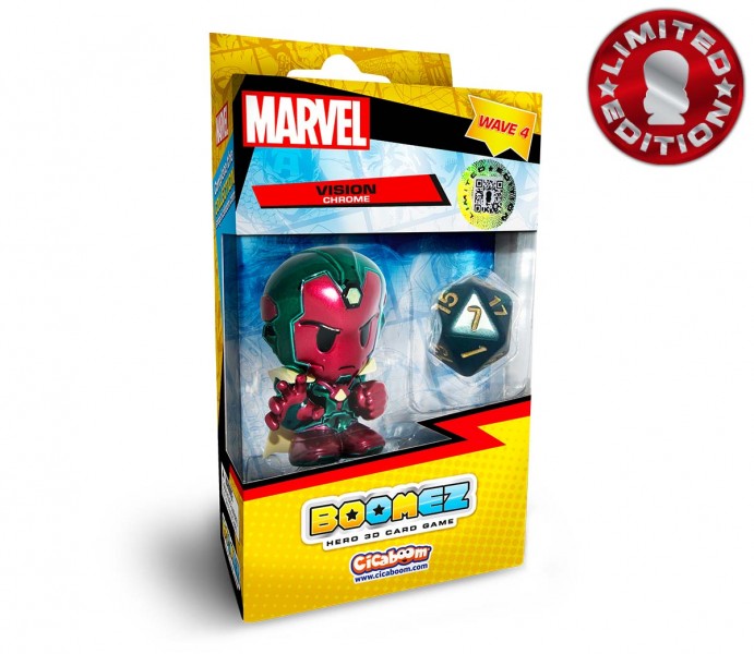 Marvel Boomez 4 - Vision Chrome Boxed Limited Edition