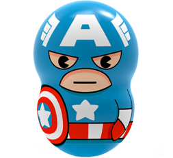 Marvel Wooblies | Blister 3 pz - Captain America