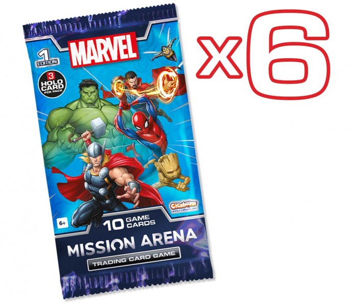 Marvel Mission Arena | 10-Card Booster Packs x5 + 1 for free (60 cards)