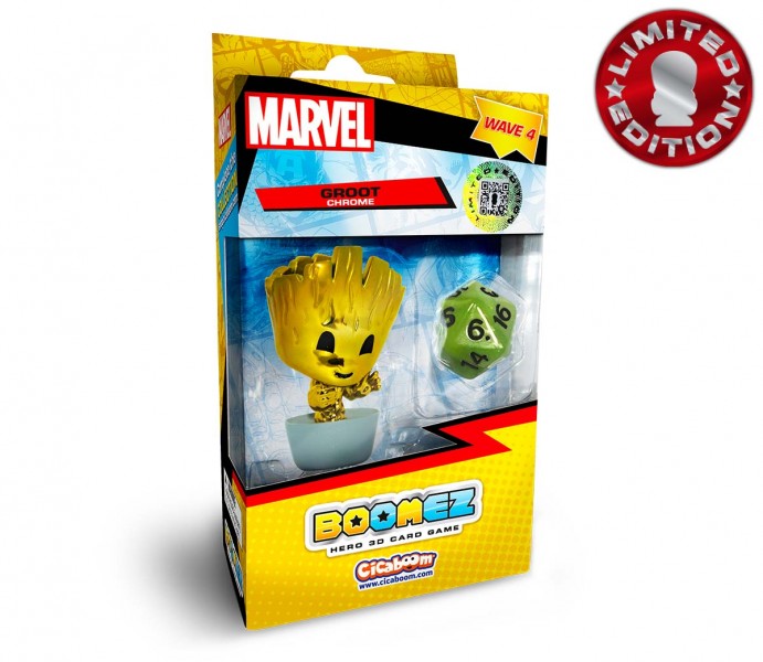 Marvel Boomez 4 - Groot Chrome Boxed Limited Edition
