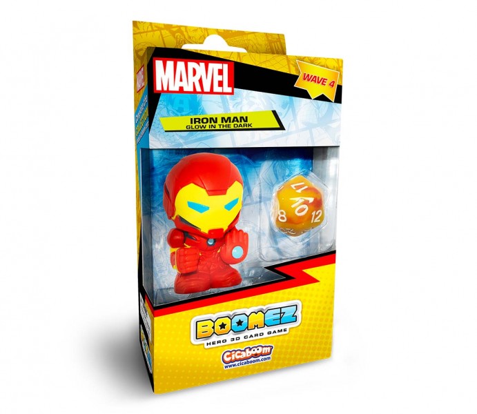Marvel Boomez 4 - Iron Man Variant Pose Glow in the Dark Boxed Edition