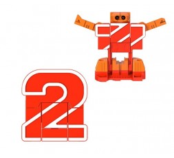 Letrabots Numbers Combo Big Robot 2 2Kick