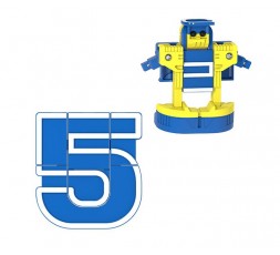 Letrabots Numbers Combo Big Robot 5 Top5