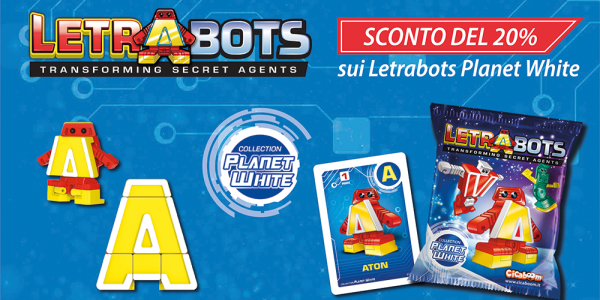 Letrabots Planet White: the first Letrabots in promotion on the occasion of back to school