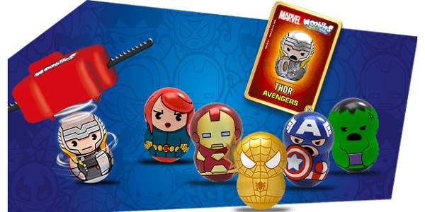 Marvel Wooblies: the new collection of 50 magnetic tops of the Marvel Universe